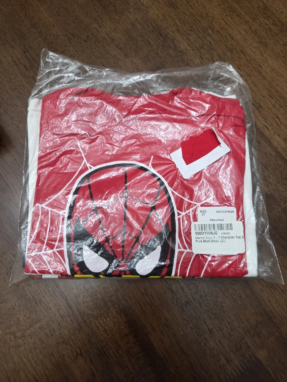 Marvel Kids Superhero Tee Trio - Red, White & Navy